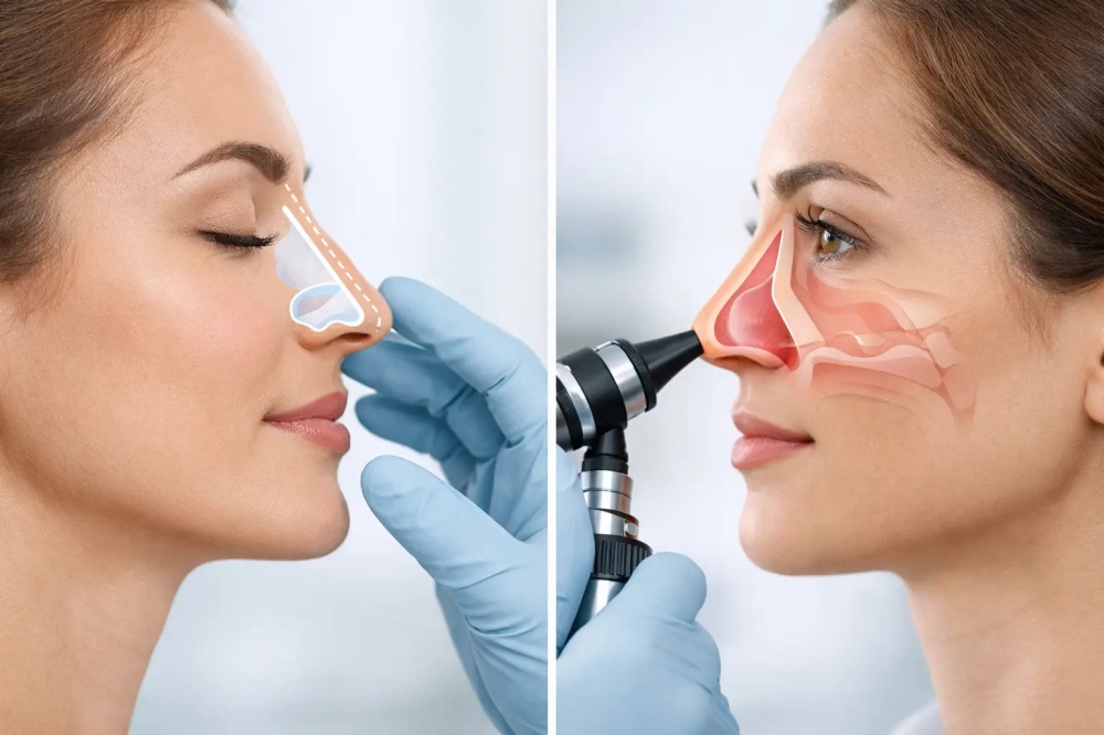 Rinoplastia o septoplastia: cuál necesita tu nariz