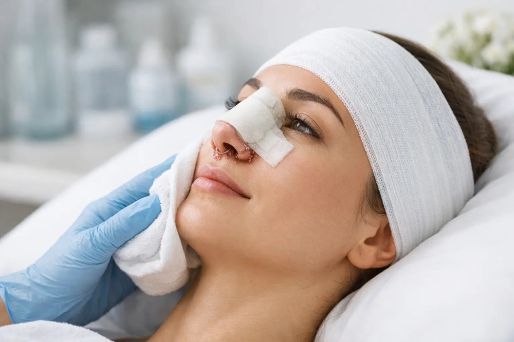 Recuperación de rinoplastia abierta paso a paso